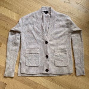 Madewell cardigan sweater alpaca merino wool pink sz XXS